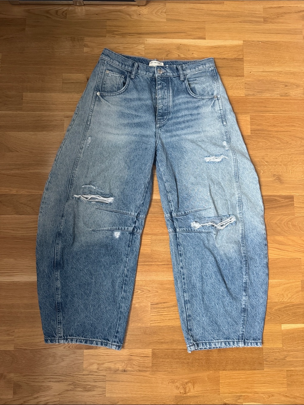 Free People Goodluck Barrel Jeans